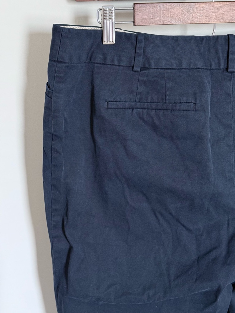 Talbots Navy Blue The Perfect Crop Pants High Rise Straight Leg Ankle Size 16 - Picture 5 of 11